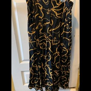 Versace Inspired Chain Wide Leg Pants